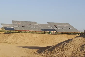 Mona Relief providing irrigation system using solar energy to 2 farmers in al-Jawf