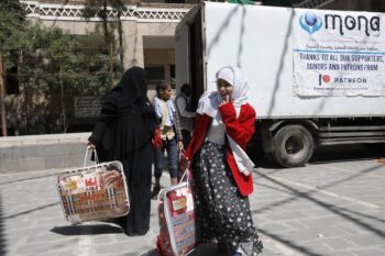 Delivery of hundreds of blankets to IDP’s in Sana’a