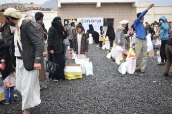 180 displaced and vulnerable families received food baskets in Sana’a