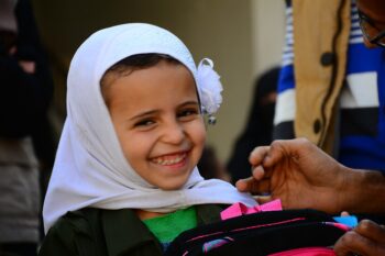350 school backpacks more delivered by Mona Relief in Sana’a